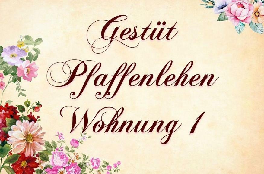 1 Gestüt Pfaffenlehen Apartment *